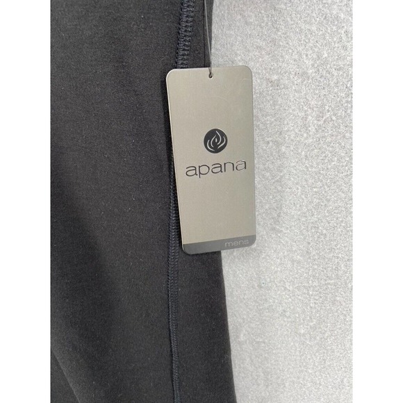 NWT Apana T-Shirt Mens Sz Medium Black Crew Neck Athletic Casual Short Sleeve - Picture 3 of 11